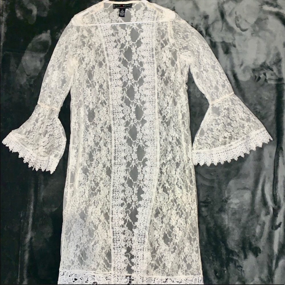 🌿 LACE KIMONO WITH BELL SLEEVES 🌿